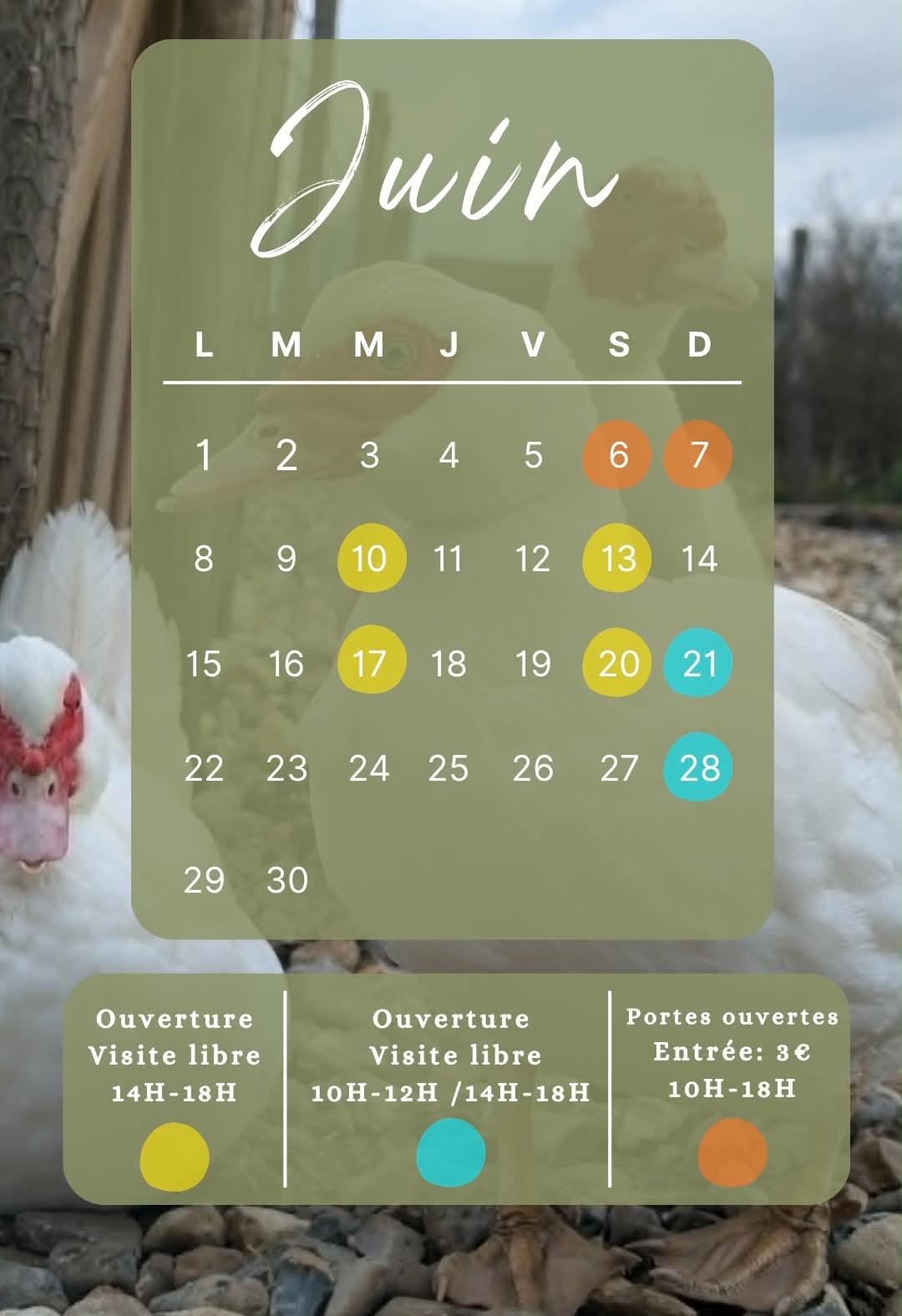 Fermeture hivernale - Au Pré de la Chaumière